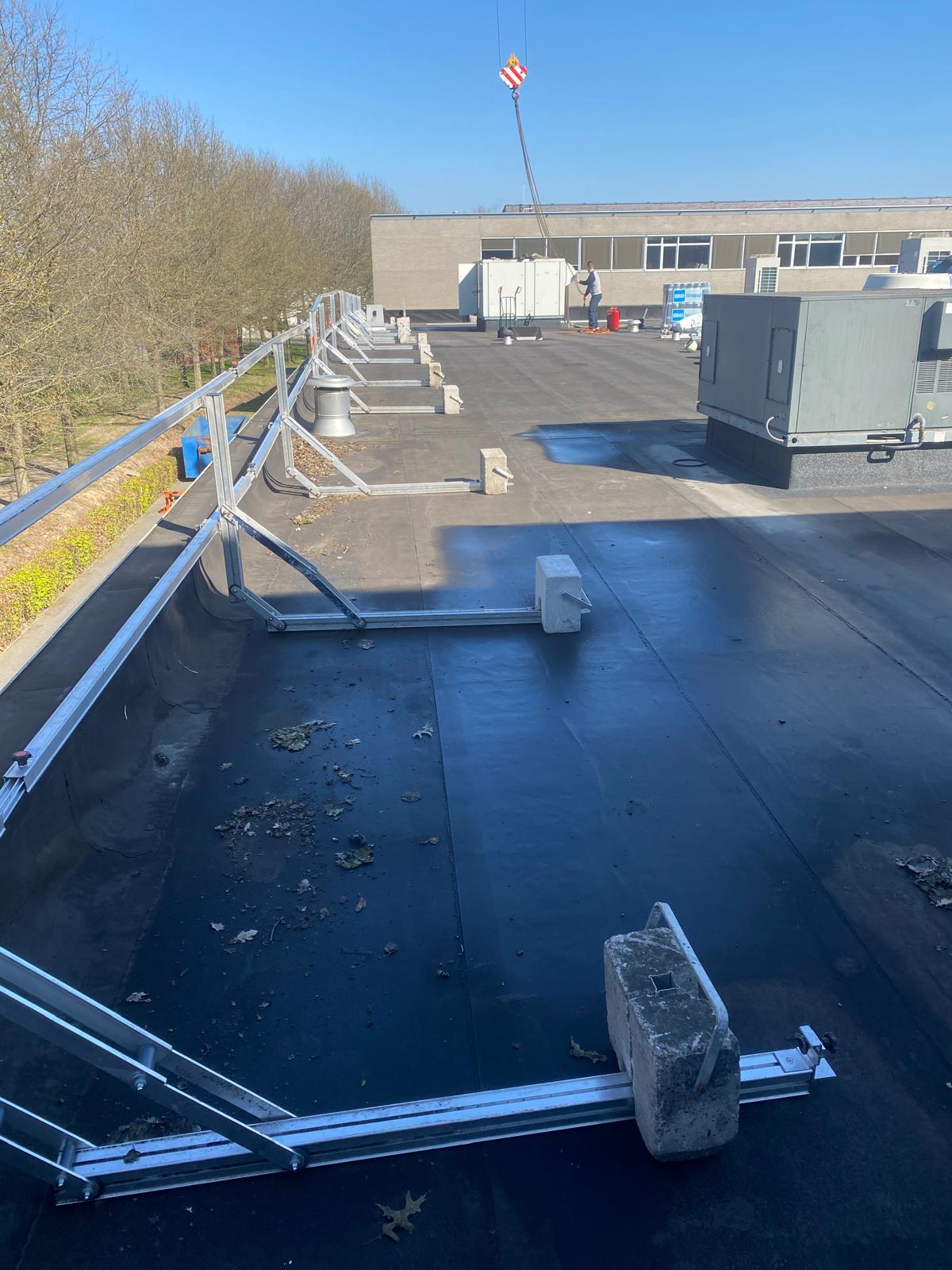 EPDM dak met valbeveiliging
